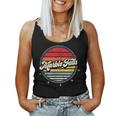 Retro Marble Falls Home State Cool 70S Style Sunset Women Tank Top