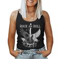 Rock And Roll Musical Instrument Guitar Women Tank Top Weekend Graphic