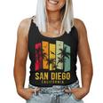 San Diego California Retro Surf Beach Lover Men Women Women Tank Top