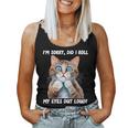Sarcastic Kitten Did I Roll My Eyes Out Loud Cat Lovers Women Tank Top Weekend Graphic