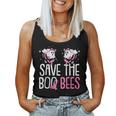Save The Breast Cancer Awareness Boo Bees Halloween Women Tank Top