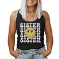 Sister One Happy Dude Birthday Theme Family Matching Women Tank Top