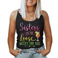 Sisters On The Loose Tie-Dye Sisters Weekend Trip 2023 Women Tank Top Basic Casual Daily Weekend Graphic
