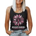 Sunflower Wear Pink Breast Cancer Awareness Warrior Women Tank Top