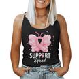 Support Squad Breast Cancer Awareness Butterfly Ribbon Women Tank Top