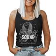 Support Squad Butterfly Black Ribbon Melanoma Cancer Women Tank Top
