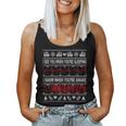 Tachy Nurse And Doctor Ugly Christmas Sweater Medical Ekg Women Tank Top
