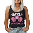 Tackle Breast Cancer Awareness Football Pink Ribbon Women Tank Top