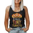 Team Tiny Turkeys Nurse Turkey Thanksgiving Fall Nicu Nurse Women Tank Top