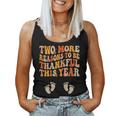 Thanksgiving Twin Pregnancy Announcement Fall Baby Reveal Women Tank Top