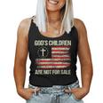 The Sounds Of Freedom Gods Children Are Not For Sale Flag Women Tank Top Weekend Graphic