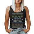 Ugly Hanukkah Sweater This Is My I Dont Celebrate Christmas Women Tank Top