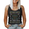 Ugly Hanukkah Sweater Not Today Santa Jewish Women Tank Top