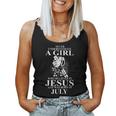 Never Underestimate A Girl Who Believes In Jesus In July Women Tank Top
