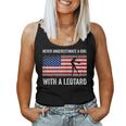Never Underestimate A Girl With A Leotard Gymnast Women Tank Top