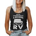 Never Underestimate A Grandma With Rv Camping Camper Women Tank Top