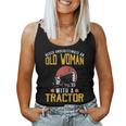 Never Underestimate An Old Woman With A Tractor Women Tank Top