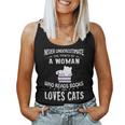 Never Underestimate The Power Of A Woman With A Book Reading Women Tank Top