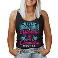 Never Underestimate A Woman With A Chemistry Degree Chemist Women Tank Top