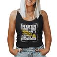 Never Underestimate Woman Courage And A Boston Terrier Women Tank Top