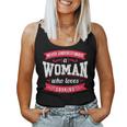 Never Underestimate A Woman Who Loves Cooking Women Tank Top