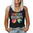 Unicorn Security Birthday Halloween Costume Mom Dad Family Women Tank Top