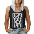 Usa Soccer Women Men Kids American Flag Soccer Fan Soccer Women Tank Top