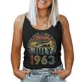Vintage 60Th Birthday Legend Since July 1963 Gifts For Women Women Tank Top Weekend Graphic