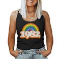 Vintage Rainbow College High School Class Of 82 1982 Reunion Women Tank Top Basic Casual Daily Weekend Graphic
