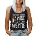 Wine And Westie Dog Mom Or Dog Dad Idea Women Tank Top