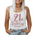 21St Birthday Crew 21 Years Old Women Matching Group Party Women Tank Top Basic Casual Daily Weekend Graphic
