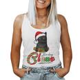 Bombay Claus Cat Lovers Santa Hat Ugly Christmas Sweater Women Tank Top
