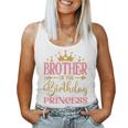Brother Of The Birthday For Girl 1St Birthday Princess Women Tank Top