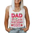 Dad Of The Berry First Birthday Strawberry Girl Matching Women Tank Top