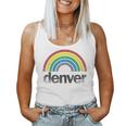 Denver Rainbow 70S 80S Style Retro Gay Pride Men Women Women Tank Top