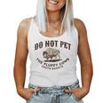 Do Not Pet The Fluffy Cows South Dakota Quote Funny Bison Women Tank Top Weekend Graphic