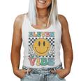 Eleven Is A Vibe 11Th Birthday Smile Face Hippie Boys Girls Women Tank Top