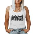 Freiburg Breisgau Silhouette Skyline Münster Landmark D Women Tank Top