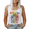 Funny Cousin Crew Grandma Dino Grandpa Saurus Camp T-Rex Women Tank Top Basic Casual Daily Weekend Graphic