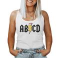 Teacher Abcd Rocks Back To School Back In Class Abcd Women Tank Top