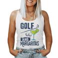 Golf Party Lovers Saying Golf And Margaritas Golfer Women Tank Top