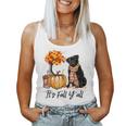 It's Fall Y'all Pug Pumpkin Dog Autumn Halloween Halloween Women Tank Top