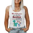 Me & Grandma Are More Than Besties Dinosaur Mothers Day Women Tank Top Basic Casual Daily Weekend Graphic