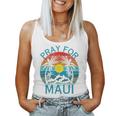 Pray For Maui Hawaii Wildflower Support Women Tank Top