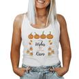 Pumpkin Wishes And Candy Corn Kisses Quote Halloween Fall Halloween Women Tank Top