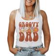 Retro Groovy Dad Matching Family Party Fathers Day Women Tank Top Weekend Graphic