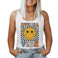 Seven Is A Vibe 7Th Birthday Groovy Boys Girls 7 Years Old Women Tank Top