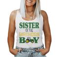 Sister Of The Birthday For Boy Farm Tractor Family Party For Sister Women Tank Top