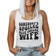 Somebodys Spoiled Blue Collar Wife On Back Women Tank Top Weekend Graphic
