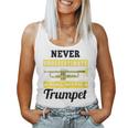 Never Underestimate A Girl With A Trumpet Band Women Tank Top